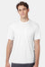 Hanes 4820 Mens Cool DRI Moisture Wicking Short Sleeve Crewneck T-Shirt White Model Front