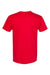 Hanes 4980 Mens Perfect-T Short Sleeve Crewneck T-Shirt Athletic Red Flat Back