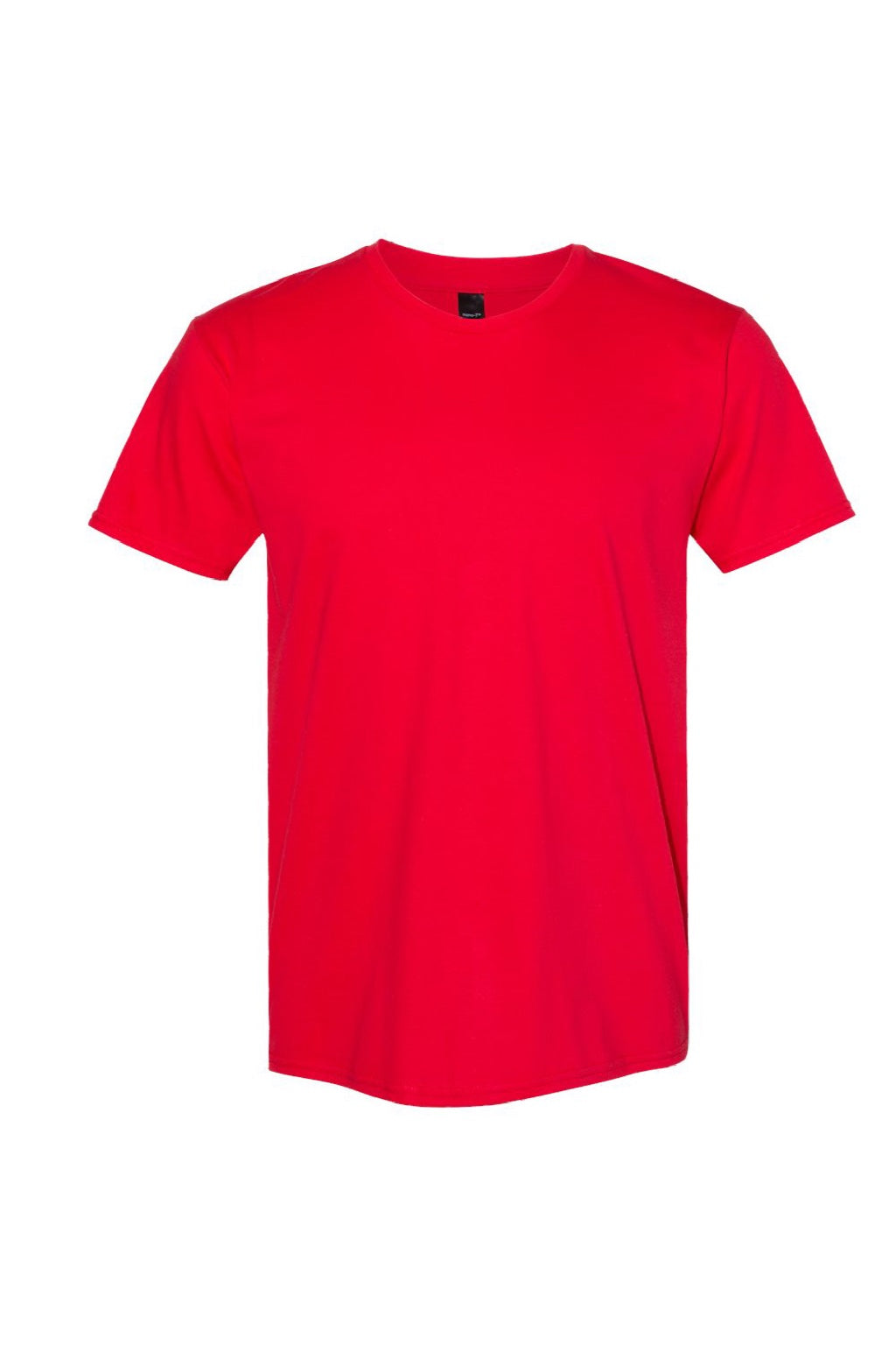 Hanes 4980 Mens Perfect-T Short Sleeve Crewneck T-Shirt Athletic Red Flat Front