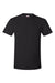 Hanes 4980 Mens Perfect-T Short Sleeve Crewneck T-Shirt Black Flat Front