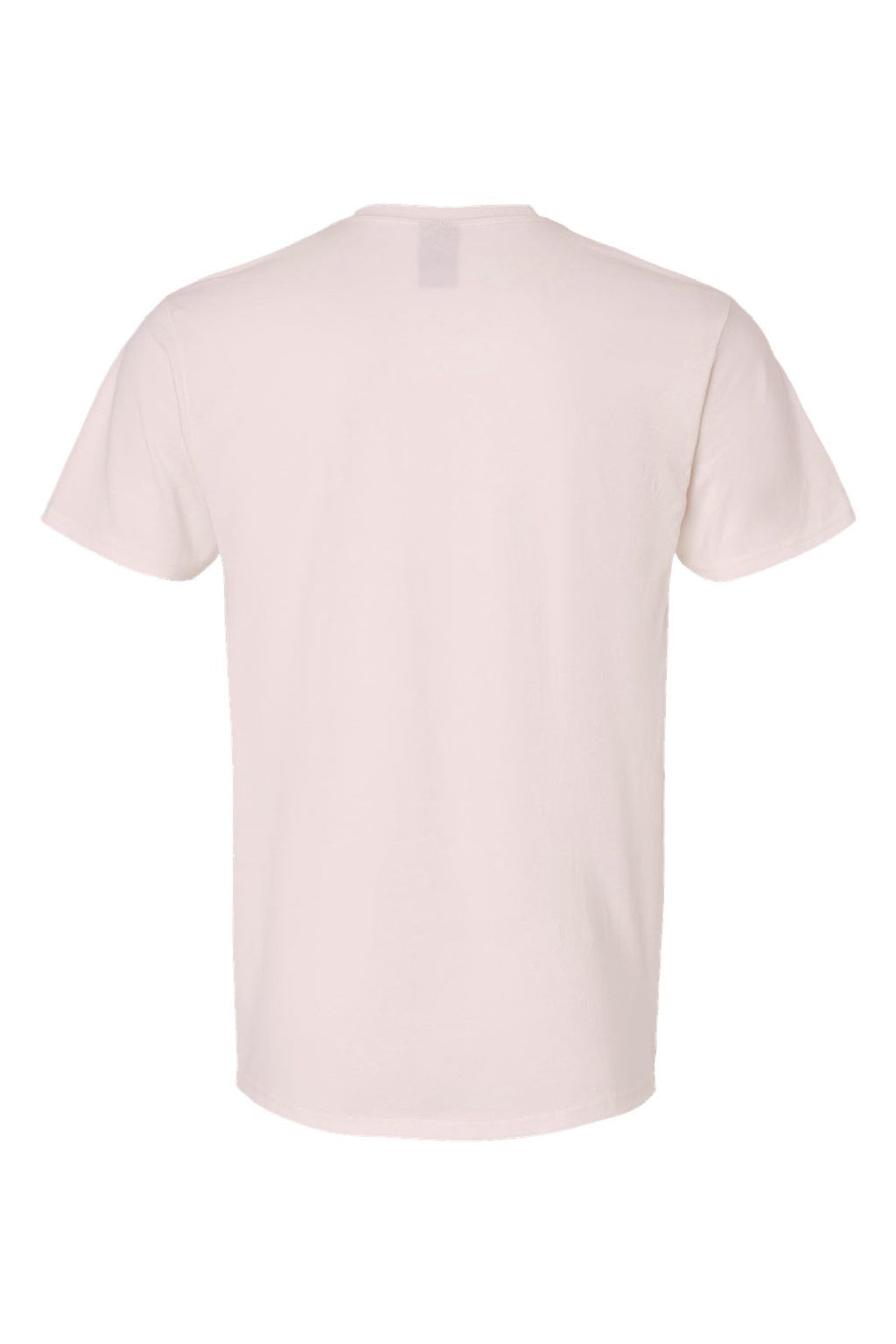 Hanes 4980 Mens Perfect-T Short Sleeve Crewneck T-Shirt Heather Body Blush Pink Flat Back