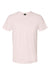 Hanes 4980 Mens Perfect-T Short Sleeve Crewneck T-Shirt Heather Body Blush Pink Flat Front
