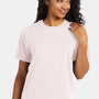 Hanes Mens Perfect-T Short Sleeve Crewneck T-Shirt - Heather Body Blush Pink