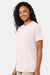 Hanes 4980 Mens Perfect-T Short Sleeve Crewneck T-Shirt Heather Body Blush Pink Model Side