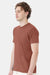 Hanes 4980 Mens Perfect-T Short Sleeve Crewneck T-Shirt Canyon Rock Brown Model Side
