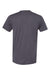 Hanes 4980 Mens Perfect-T Short Sleeve Crewneck T-Shirt Heather Charcoal Grey Flat Back