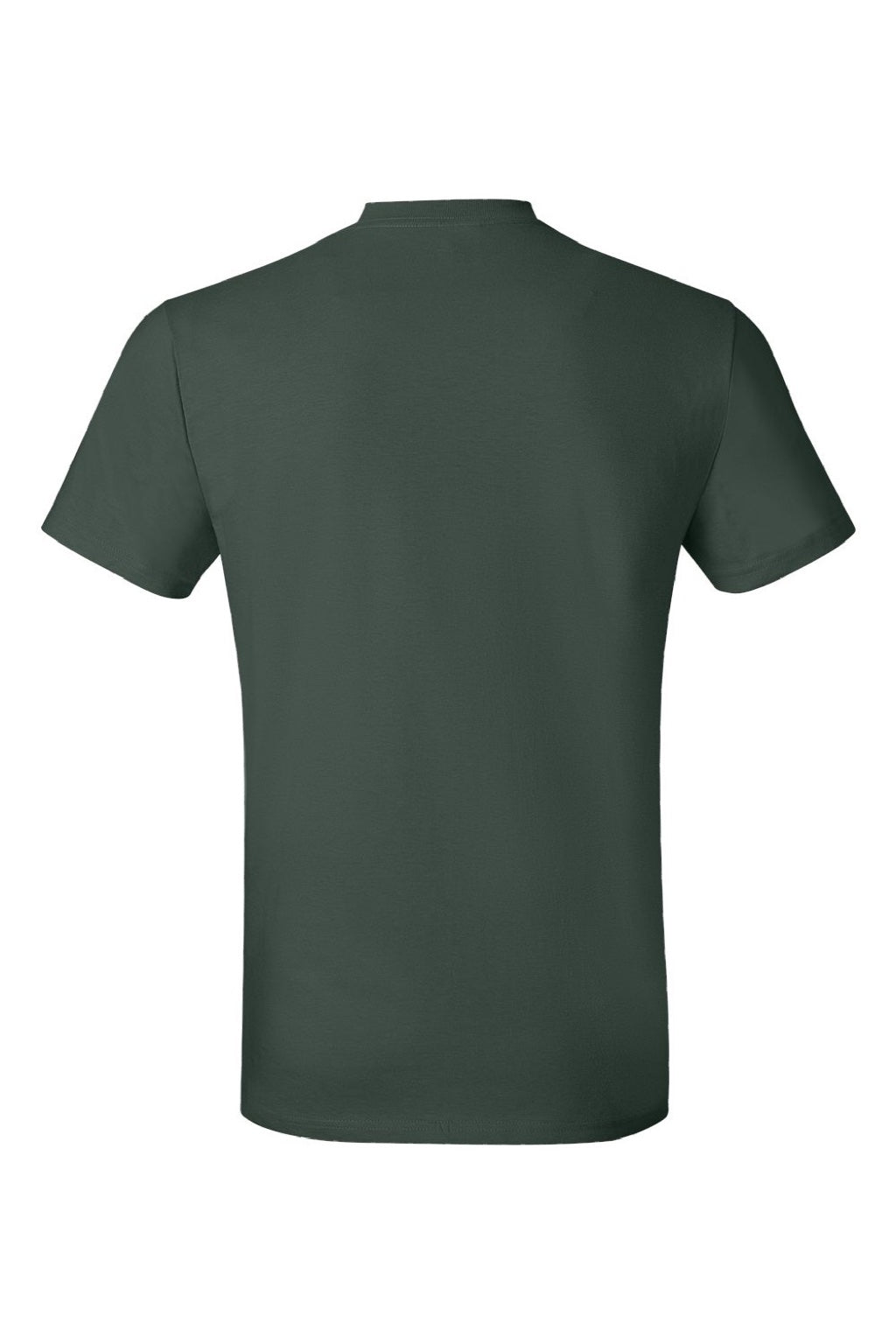 Hanes 4980 Mens Perfect-T Short Sleeve Crewneck T-Shirt Deep Forest Green Flat Back