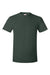 Hanes 4980 Mens Perfect-T Short Sleeve Crewneck T-Shirt Deep Forest Green Flat Front