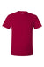 Hanes 4980 Mens Perfect-T Short Sleeve Crewneck T-Shirt Deep Red Flat Front
