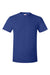 Hanes 4980 Mens Perfect-T Short Sleeve Crewneck T-Shirt Deep Royal Blue Flat Front