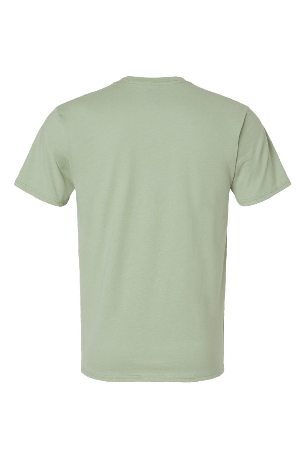 Hanes 4980 Mens Perfect-T Short Sleeve Crewneck T-Shirt Equilibrium Green Flat Back