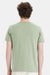 Hanes 4980 Mens Perfect-T Short Sleeve Crewneck T-Shirt Equilibrium Green Model Back