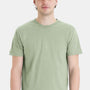 Hanes Mens Perfect-T Short Sleeve Crewneck T-Shirt - Equilibrium Green
