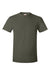Hanes 4980 Mens Perfect-T Short Sleeve Crewneck T-Shirt Fatigue Green Flat Front