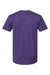 Hanes 4980 Mens Perfect-T Short Sleeve Crewneck T-Shirt Heather Grape Smash Purple Flat Back