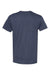 Hanes 4980 Mens Perfect-T Short Sleeve Crewneck T-Shirt Heather Navy Blue Flat Back