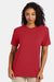 Hanes 4980 Mens Perfect-T Short Sleeve Crewneck T-Shirt Heather Red Model Front