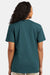 Hanes 4980 Mens Perfect-T Short Sleeve Crewneck T-Shirt Heather Jade Pine Model Back