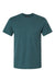 Hanes 4980 Mens Perfect-T Short Sleeve Crewneck T-Shirt Heather Jade Pine Flat Front
