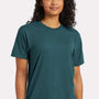 Hanes Mens Perfect-T Short Sleeve Crewneck T-Shirt - Heather Jade Pine