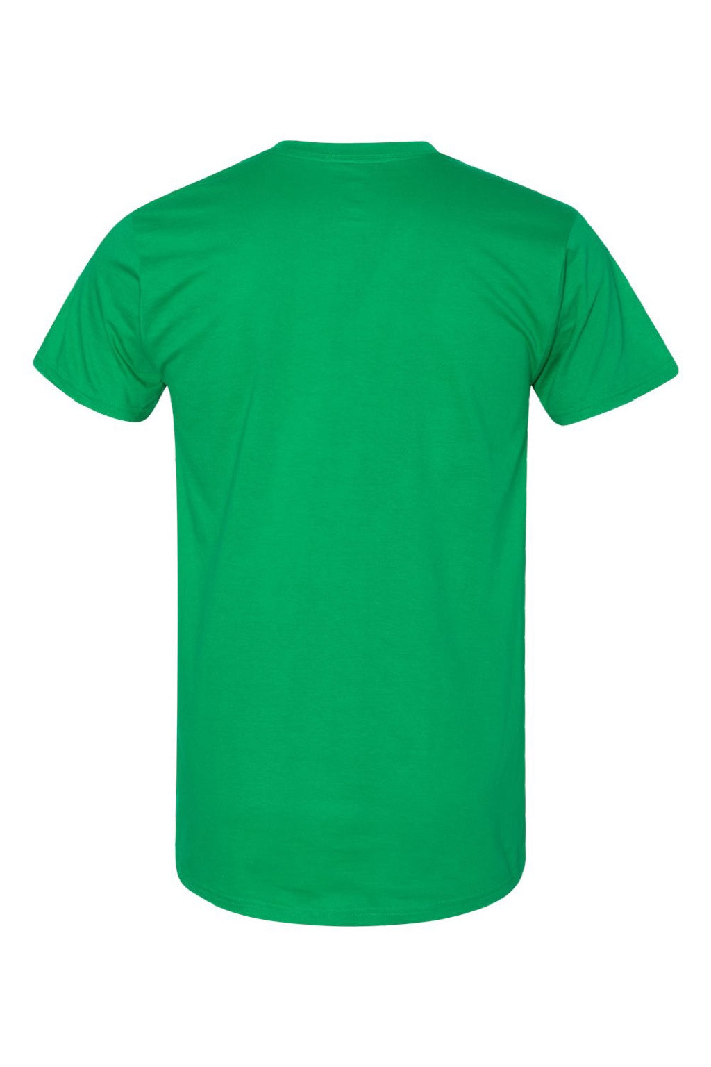 Hanes 4980 Mens Perfect-T Short Sleeve Crewneck T-Shirt Kelly Green Flat Back