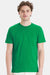 Hanes 4980 Mens Perfect-T Short Sleeve Crewneck T-Shirt Kelly Green Model Front
