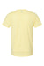 Hanes 4980 Mens Perfect-T Short Sleeve Crewneck T-Shirt Heather Lemon Meringue Yellow Flat Back