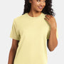 Hanes Mens Perfect-T Short Sleeve Crewneck T-Shirt - Heather Lemon Meringue Yellow