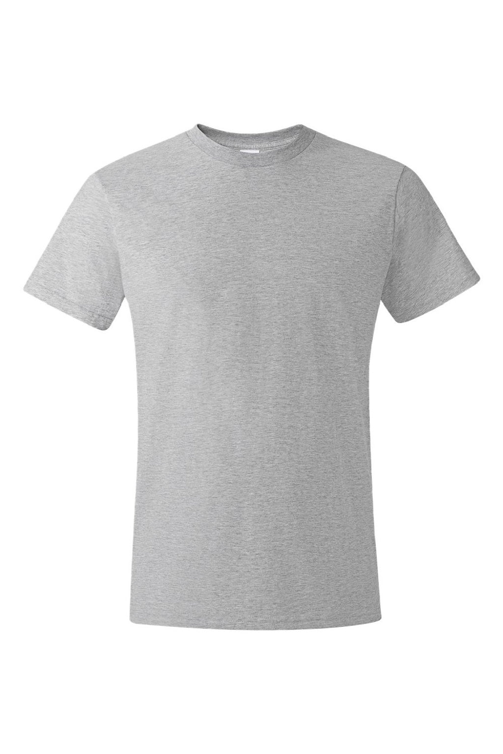 Hanes 4980 Mens Perfect-T Short Sleeve Crewneck T-Shirt Light Steel Grey Flat Front