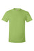 Hanes 4980 Mens Perfect-T Short Sleeve Crewneck T-Shirt Lime Green Flat Front