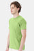 Hanes 4980 Mens Perfect-T Short Sleeve Crewneck T-Shirt Lime Green Model Side