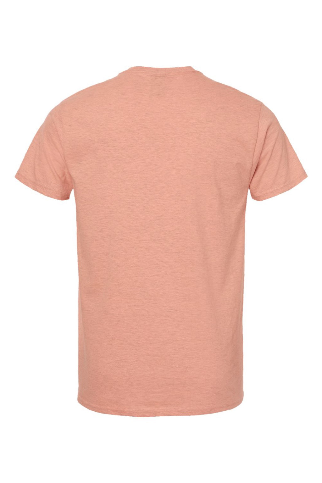 Hanes 4980 Mens Perfect-T Short Sleeve Crewneck T-Shirt Marbled Cantaloupe Flat Back