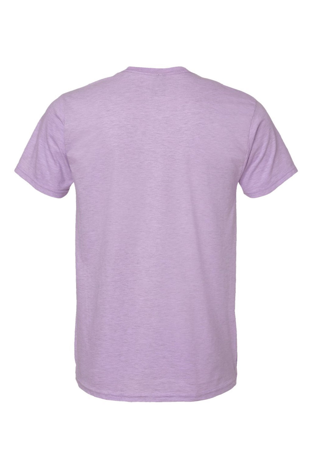 Hanes 4980 Mens Perfect-T Short Sleeve Crewneck T-Shirt Marbled Pale Violet Flat Back