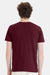 Hanes 4980 Mens Perfect-T Short Sleeve Crewneck T-Shirt Maroon Model Back