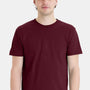 Hanes Mens Perfect-T Short Sleeve Crewneck T-Shirt - Maroon
