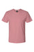 Hanes 4980 Mens Perfect-T Short Sleeve Crewneck T-Shirt Mauve Flat Front