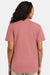 Hanes 4980 Mens Perfect-T Short Sleeve Crewneck T-Shirt Heather Mauve Model Back