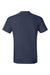 Hanes 4980 Mens Perfect-T Short Sleeve Crewneck T-Shirt Navy Blue Flat Back