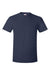 Hanes 4980 Mens Perfect-T Short Sleeve Crewneck T-Shirt Navy Blue Flat Front