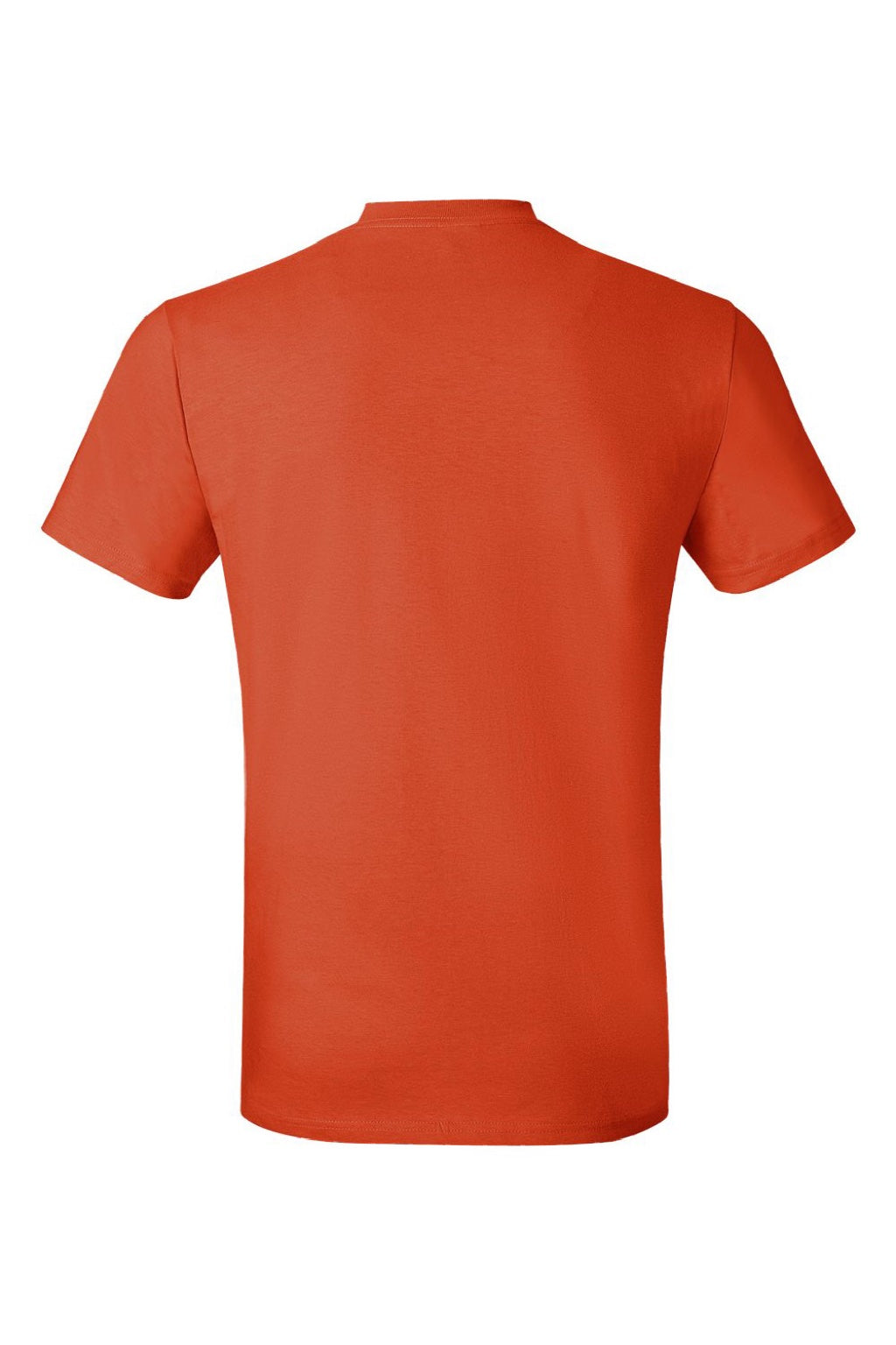 Hanes 4980 Mens Perfect-T Short Sleeve Crewneck T-Shirt Orange Flat Back