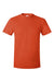 Hanes 4980 Mens Perfect-T Short Sleeve Crewneck T-Shirt Orange Flat Front