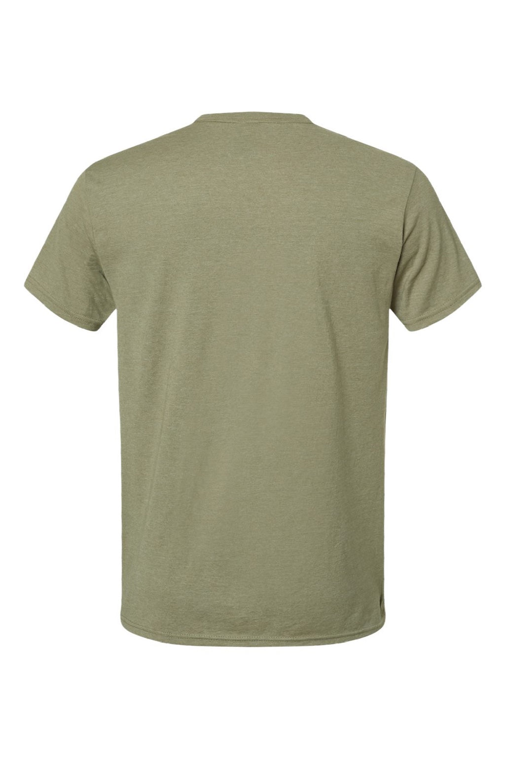 Hanes 4980 Mens Perfect-T Short Sleeve Crewneck T-Shirt Heather Oregano Flat Back