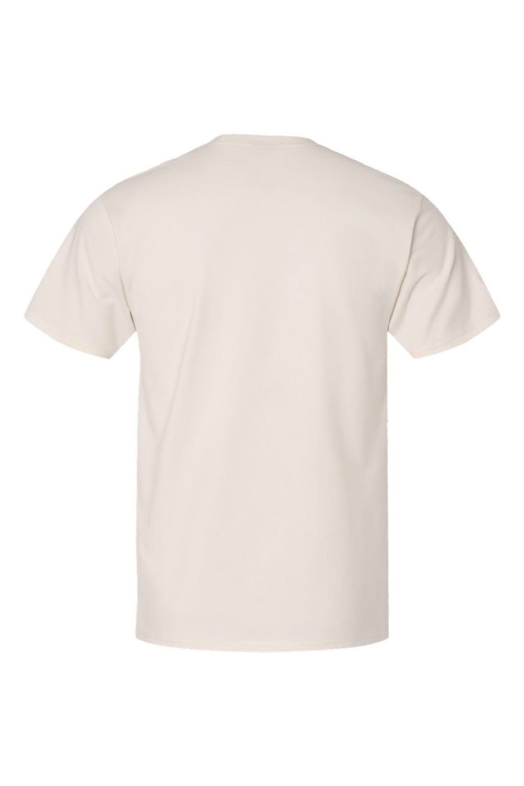 Hanes 4980 Mens Perfect-T Short Sleeve Crewneck T-Shirt Parchment Flat Back