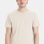 Hanes Mens Perfect-T Short Sleeve Crewneck T-Shirt - Parchment
