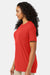 Hanes 4980 Mens Perfect-T Short Sleeve Crewneck T-Shirt Heather Poppy Red Model Side