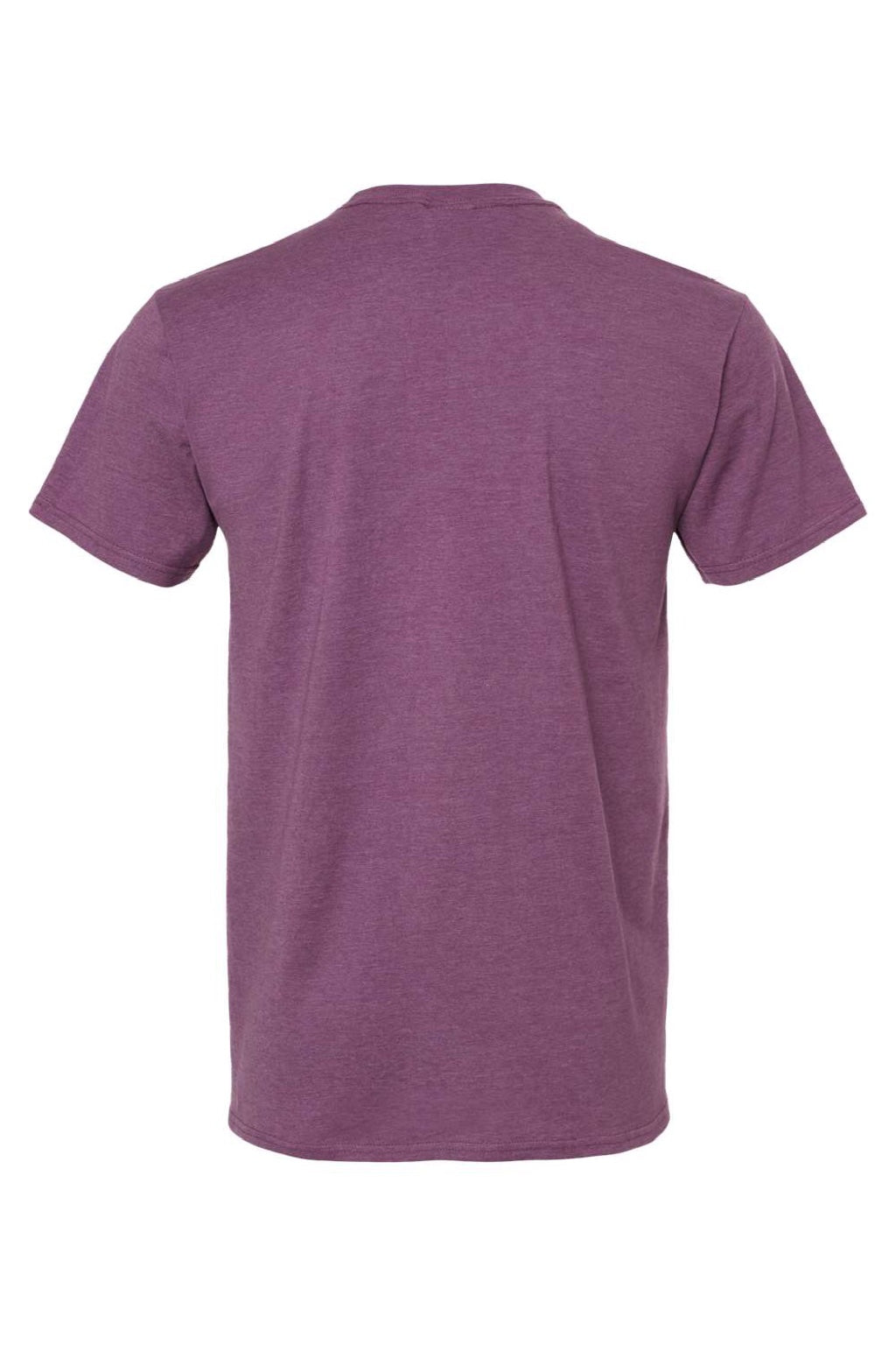 Hanes 4980 Mens Perfect-T Short Sleeve Crewneck T-Shirt Heather Purple Rain Flat Back