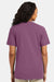 Hanes 4980 Mens Perfect-T Short Sleeve Crewneck T-Shirt Heather Purple Rain Model Back