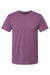 Hanes 4980 Mens Perfect-T Short Sleeve Crewneck T-Shirt Heather Purple Rain Flat Front