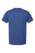 Hanes 4980 Mens Perfect-T Short Sleeve Crewneck T-Shirt Heather Regal Navy Blue Flat Back