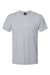 Hanes 4980 Mens Perfect-T Short Sleeve Crewneck T-Shirt Heather Silverstone Grey Flat Front